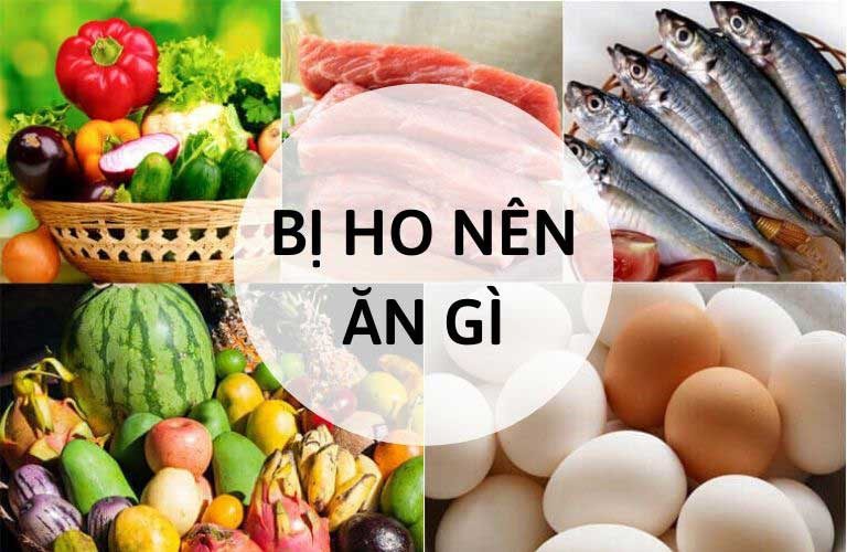 trẻ bị ho nên ăn gì